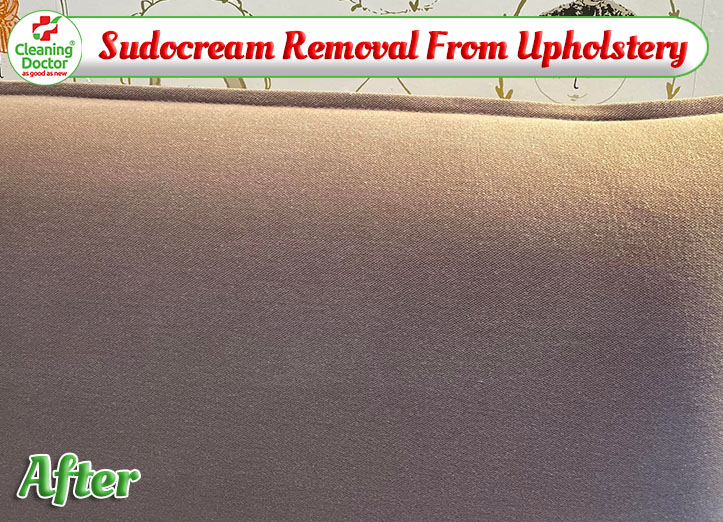 Cleaning Doctor Sudocrem removal from sofa upholstery