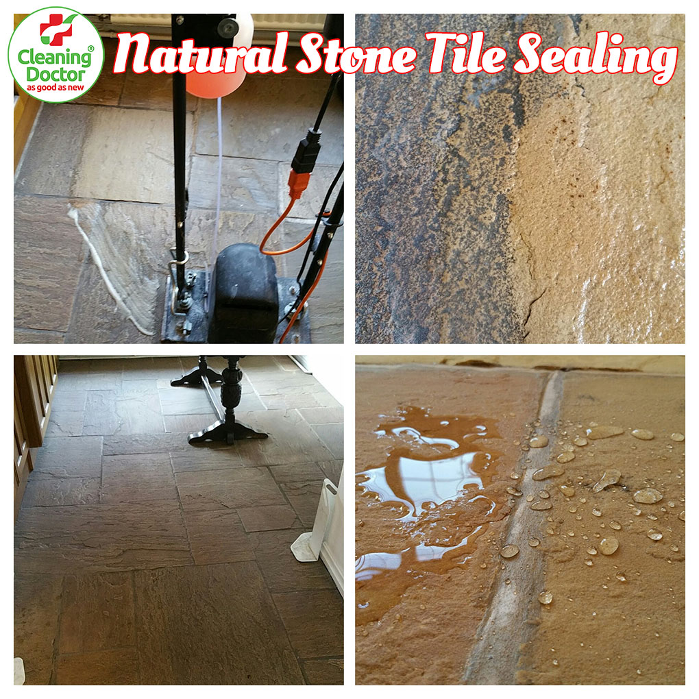 cleaning doctor natural stone tiled floor: sealing services