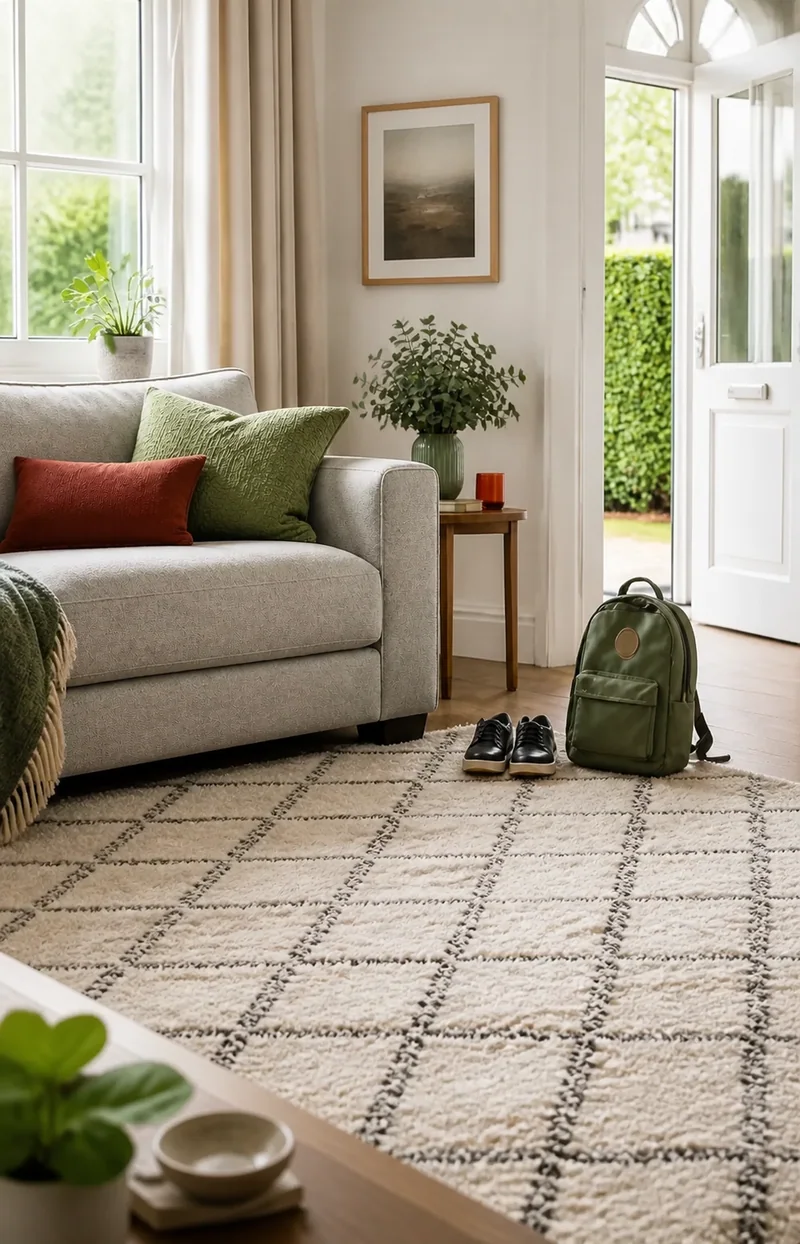 Freshly cleaned family living room ready for the new school term